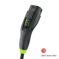 Green Cell Habu EVGC01 Mobile EV charger for electric vehicles 11 kW 7 m Type 2 CEE Wallbox Black