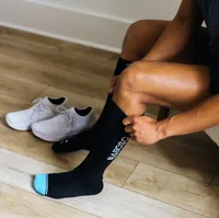 NABOSO Recovery Socks High Knee L - Produktkategorie: Sonstiges - Nachhaltigkeit: Nicht angegeben - Sportart: Alle Sportarten - Lifestyle - Therapie - Farbe: Blau - Schwarz - Grösse: L