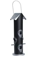 Windhager Futterspender Vogelfuttersäule - Tierart: Vogel - Produkttyp: Futterstelle - Farbe: Grau - Silber