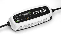Ctek Batterieladegerät CT5 TIME TO GO - Maximaler Ladestrom: 5 A - Erhaltungsladung: Ja - Anwendungsbereich: Boot - PKW - Motorrad - Spannung: 12 V - Kompatible Akkutypen: Blei (Pb)