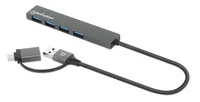 MANHATTAN Kombo-Hub 4Port USB 3.0 Typ-CTyp-A 4xUSB-A Buchse