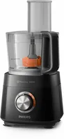 Philips Küchenmaschine Viva Collection HR7510/12 Schwarz - Funktionen: Zerkleinern - Mixen - Kneten - Entsaften - Schneiden - Detailfarbe: Schwarz - Gerätetyp: Küchenmaschine - Leistungsaufnahme Betrieb: 800 W - Timerfunktion: Nein - Display vorhanden: Ne
