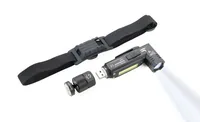 TROIKA ECO KNICKLICHT Black Hand flashlight + Headband flashlight COB LED