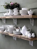 Chic Antique Eierbecher Provence, Weiss - Material: Porzellan - Detailfarbe: Weiss - Spülmaschinenfest: Nein