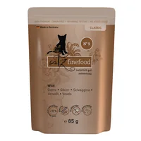 catz finefood Nassfutter No.09 Wild, 85 g - Tierbedürfnis: Verdauung - Magen & Darm - Lebensphase: Adult (1-7 Jahre) - Produkttyp: Alleinfutter - Packungsgrösse: 85 g - Fleischsorte: Wild - Tierart: Katze