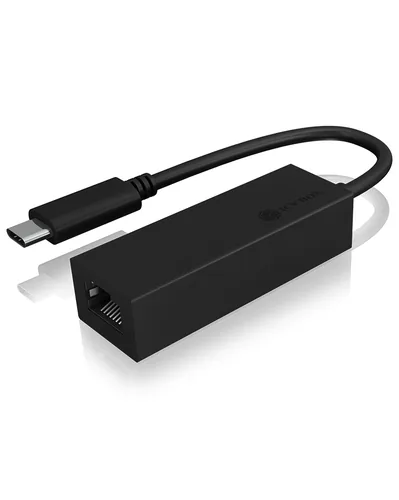 ICY BOX Netzwerk-Adapter IB-LAN100-C3 USB 3.0 Type-C zu RJ45 - Schnittstellen: RJ-45 (LAN) - Schnittstellengeschwindigkeit: 10/100/1000 Mbit/s - Formfaktor: Extern - Anwendungsbereich: Home - Business - Anschlussart: USB Typ-C