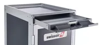 diaqua® Bartrolley Flugzeug Swissair Anthrazit, 30.1 x 103 cm - Tiefe: 40.5 cm - Breite: 30.1 cm - Höhe: 103 cm - Detailmaterial: Kunststoff - Aluminium - Grundmaterial: Metall