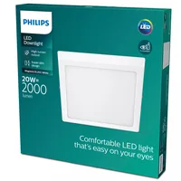 Philips LED Einbauspot SlimSurface DL252, 20W, 2700K, eckig, weiss - Produkttyp: Deckenleuchte - Protokoll: Keine - Smart Home: Nicht kompatibel - Dimmbar: nicht dimmbar - Anwendungsbereich: Indoor - Betriebsart: Netzbetrieb