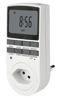 STEFFEN Timer big display Digital - Montage: Steckdose - Kürzeste Schaltzeit: 1 min - Anwendungsbereich: Indoor - Funktionsweise Zeitschaltuhr: Digital - Funktionen: Sommer/Winterzeit automatisch - Zufallstimer - Anzahl Schaltpunkte: 10