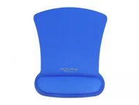 Delock Ergonomische Mausmatte mit Handballenauflage, blau Blau - Tiefe: 255 mm - Breite: 207 mm - Detailfarbe: Blau - Form: Diverse - Höhe: 20 mm - Handgelenkauflage: Ja