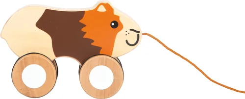 small foot Nachziehspielzeug Nachziehtier Meerschweinchen - Altersempfehlung ab: 12 Monaten - Material: Gummi - Holz - Eigenschaften: Keine Eigenschaft - Zertifikate: Keine Zertifizierung - Detailfarbe: Orange - Braun