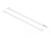 Delock Klettkabelbinder Weiss 300 mm x 12 mm 10 Stück - Breite: 12 mm - Länge: 300 mm - Produkttyp: Klett-Kabelhalter - Ausstattung Kabelmanagement: Wiederverwendbar - Haftend - Verpackungseinheit: 10 Stück - Material: Klettband