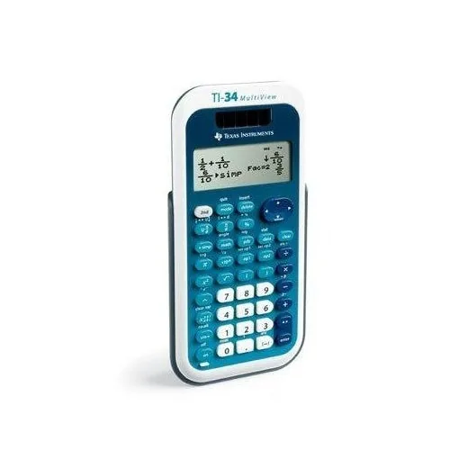 Texas Instruments Taschenrechner TI-34MV - Typ: Taschenrechner - Wissenschaftlicher Rechner - Stromversorgung: Batteriebetrieb - Detailfarbe: Blau - Displaytyp: LCD - Programmierbar: Nein - Anzahl Zeilen: 4 ×