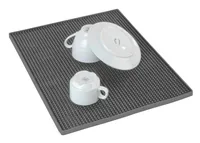 Wenko Abtropfmatte Maxi 40 x 30 cm, Grau - Tiefe: 30 cm - Breite: 40 cm - Detailfarbe: Grau - Geschirrhalterung: Keine Halterung - Höhe: 1 cm - Produkttyp: Abtropfmatte