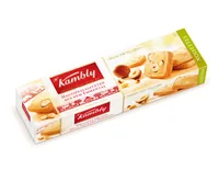 Kambly Guetzli Sablés mit Haselnüssen Haselnuss 90 g - Produkttyp: Nüsse - Nährwertangabe pro: 100 g - Energiegehalt (in kj): 2219 KJ - Energiegehalt (in kcal): 531 Kcal - Fett: 29 g - Gesättigte Fettsäuren: 12 g