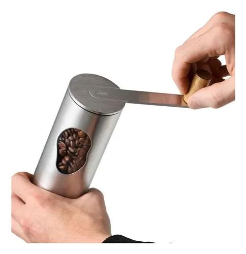 AdHoc Kaffeemühle Mrs. Bean Braun/Schwarz - Detailfarbe: Braun - Schwarz - Ausstattung: Mahlfunktion - Mahlwerk: Manuelles Mahlwerk - Fassungsvermögen: 48 g