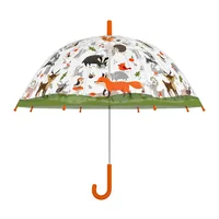 Esschert Design Schirm Waldtiere Mehrfarbig - Schirmtyp: Langschirm - Nachhaltigkeit: Nicht angegeben - Sportart: Lifestyle - Outdoor - Farbe: Mehrfarbig - Länge: 69.2 cm - Schirm-Eigenschaften: Keine