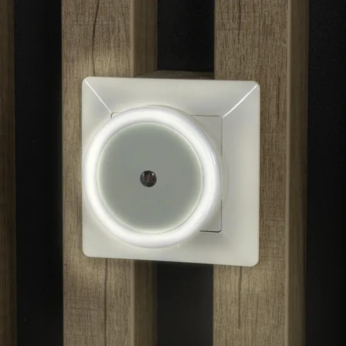 Entac Nachtlicht 0.5W Kreis CW White Dämmerungssensor