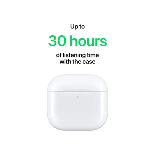 Apple AirPods 4 Headset True Wireless Stereo (TWS) In-ear Calls/Music/Sport/Everyday Bluetooth White