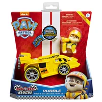 Paw Patrol - Ready, Race, Rescue, Rubbles Race & Go Deluxe Basis Fahrzeug, Spielfahrzeug