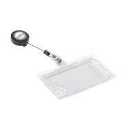 DURABLE Ausweishalter mit Jojo 54 x 87 mm, 10 Stück - Detailfarbe: Schwarz - Funktionen Ausweishalter: Hartbox - Jojo-Mechanismus