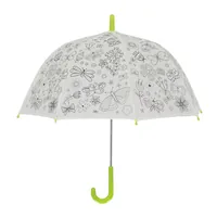 Esschert Design Bastelset Schirm Blumen zum Bemalen Grün/Weiss - Altersempfehlung ab: 36 Monaten - Set: Ja - Produktart: Bastelset