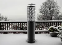 Nouvel Pellet Heizstrahler Victoria - Zusatzausstattung: Keine - Typ: Pelletgrill - Material: Stahl - Höhe: 95 cm - Durchmesser: 20 cm