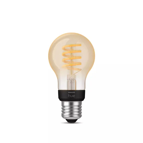 Philips Hue Leuchtmittel White Ambiance E27 Einzelpack Filament 550 lm - Lampensockel: E27 - Farbtemperatur Kelvin: 2200 bis 6500 K - Aussenanwendung: Nein - Gesamtleistung: 7 W - Leuchten Kategorie: Leuchtmittel - Lichtfarbe: Kaltweiss/Tageslichtweiss (K