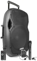 Vonyx PA-System AP1500PA - Nennleistung: 800 W - Prinzip: Aktiv - Einsatzgebiete: Gastro / Gewerbe - Home-Party /-Disco - Schulen / Aulen - Ausstattung: Integrierter Akku - Bluetooth Audio Streaming - USB Audio Streaming - Fernbedienbar - Anwendungsbereic