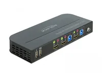 Delock HDMI KVM Switch 4K 60 Hz mit USB 3.0 und Audio