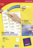 Avery Zweckform Adressetiketten 210 x 297 mm, 25 Blatt - Klebehaftung: Stark haftend - Drucker Kompatibilität: Inkjet - Anzahl Blatt: 25 × - Papierformat: A4 - Anzahl Etiketten: 25 - Etikettengrösse: 210 x 297 mm