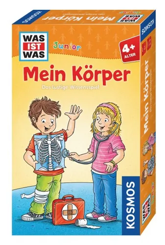 Kosmos Kinderspiel Was ist Was Junior: Mein Körper - Sprache: Deutsch - Kategorie: Quiz- & Wissensspiel - Lernspiel - Altersempfehlung ab: 4 Jahren - Spieldauer: 15 min - Min. Anzahl Spieler: 2 - Max. Anzahl Spieler: 4