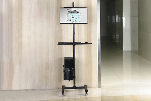 DIGITUS Arbeitsplatz rollbar, SitzSteh, 1xTFT,PC,TAS schwa.