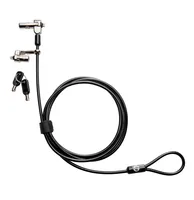 HP Nano Keyed Cable Lock câble antivol Noir, Métallique 1,83 m