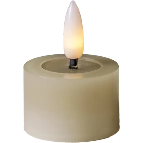 Star Trading LED Teelichter Set 2 Pack Flow 5 cm – Beige - Betriebsart: Akkubetrieb - Fernbedienung: Nein - Aussenanwendung: Nein - Timerfunktion: Ja - Set: Ja - Durchmesser: 4 cm