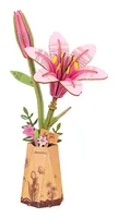 RoboTime Bausatz Pink Lily 124-teilig - Modell Art: Dekoration