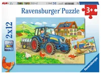 Ravensburger Puzzle Baustelle und Bauernhof - Motiv: Arbeitswelt - Altersempfehlung ab: 3 Jahren - Tiefe: 18 cm - Eigenschaften: Keine Eigenschaft - Zertifikate: Keine Zertifizierung - Breite: 26 cm
