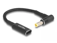 Delock Ladekabel USB-C zu 5.5 x 2.5 mm Stecker 90° gewinkelt, 15 cm - Zubehörtyp: Kabel