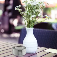 Relaxdays 10025043 ashtray Oval Stainless steel