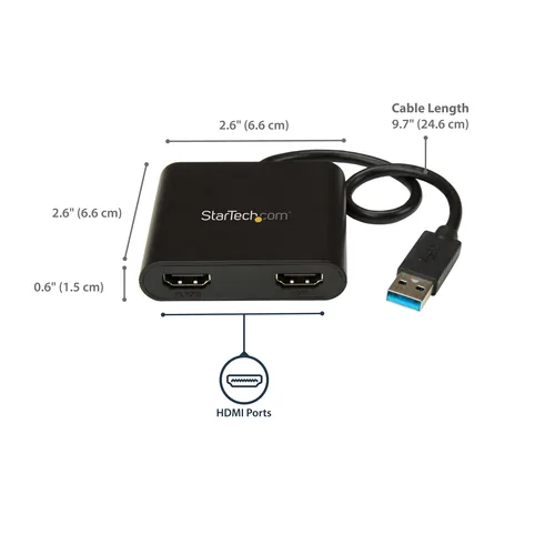 USB ADAPTER TO HDMI 4K M/F 2-CHANNEL AUDIO