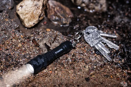 Varta 16701 101 421 flashlight Black Keychain flashlight LED
