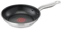 Tefal Bratpfanne Virtuoso 24 cm - Material: Edelstahl 18/10 - Pfannentyp: Bratpfanne - Kompatible Kochfelder: Backofen - Glaskeramik - Gas - Halogen - Induktion - Elektro - Antihaftbeschichtung: Ja - Detailfarbe: Schwarz - Set: Nein