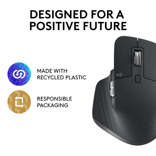 Logitech Master Series MX MASTER 3S ergonomisch graphite
