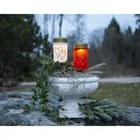 Star Trading Solar Kerze Hearty Warmweiss, 1 LED - Betriebsart: Solarbetrieb - Aussenanwendung: Ja - Höhe: 12 cm - Timerfunktion: Keine Angaben - Set: Keine Angaben - Leuchtenfarbe: Weiss
