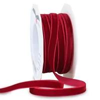 Pattberg Geschenkband Samt 10 mm x 15 m, Bordeaux - Breite: 10 mm - Länge: 15 m - Verpackungseinheit: 1 Stück - Detailfarbe: Bordeaux - Band-Art: Geschenkband