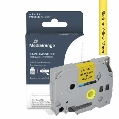 MediaRange Schriftbandka. Brother TZ-631STZe-631S 12mm 4m s