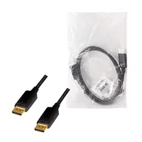 Logilink DisplayPort-Kabel,DPM zu DPM,4K60Hz,CCS,Black 1m