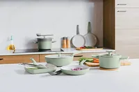 BergHOFF Bratpfanne Leo Balance Sage 28 cm - Material: Recycling Aluminium - Pfannentyp: Bratpfanne - Kompatible Kochfelder: Elektro - Induktion - Antihaftbeschichtung: Ja - Detailfarbe: Grün - Set: Nein