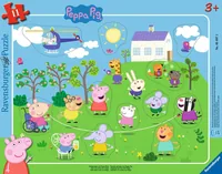 Ravensburger Kleinkinder Puzzle Seilspringen mit Peppa Wutz - Motiv: Film / Comic - Altersempfehlung ab: 3 Jahren - Tiefe: 32.5 cm - Eigenschaften: Keine Eigenschaft - Zertifikate: Keine Zertifizierung - Breite: 24.5 cm