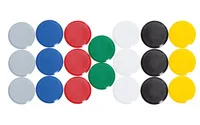 Maul Haftmagnet MAULpro 20 x Ø 30 mm Assortiert - Detailfarbe: Gelb - Grün - Blau - Grau - Rot - Schwarz - Weiss - Verpackungseinheit: 20 Stück - Haftkraft: Leicht haftend